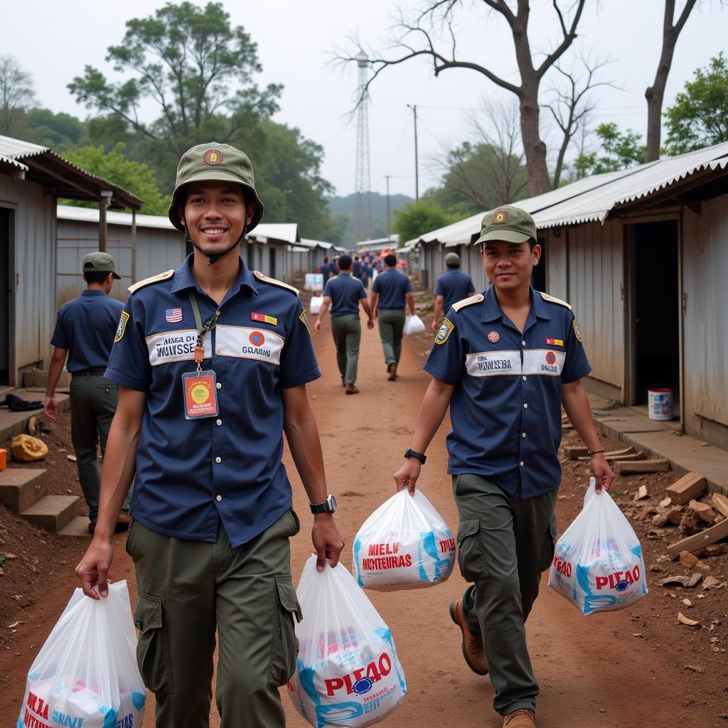 Joint ASEAN-US Disaster Relief Efforts Following a Typhoon