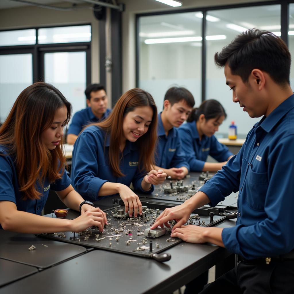 ASEAN Workers in a Training Session