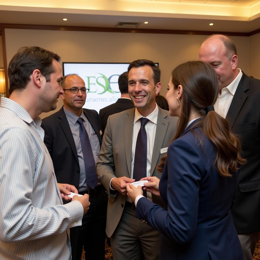 Attendees networking at the 2017 ASEE International Forum