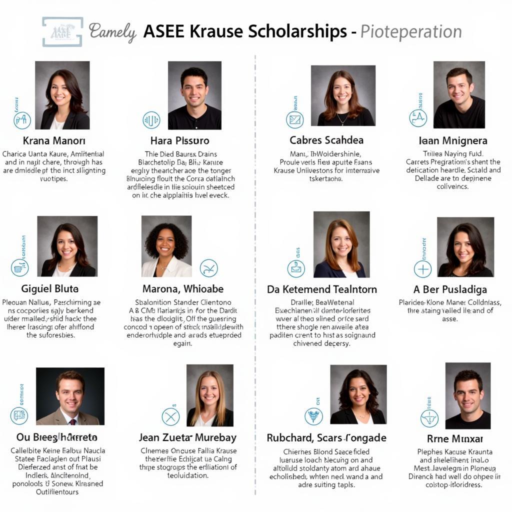 2016 ASEE Krause Scholarship Recipients