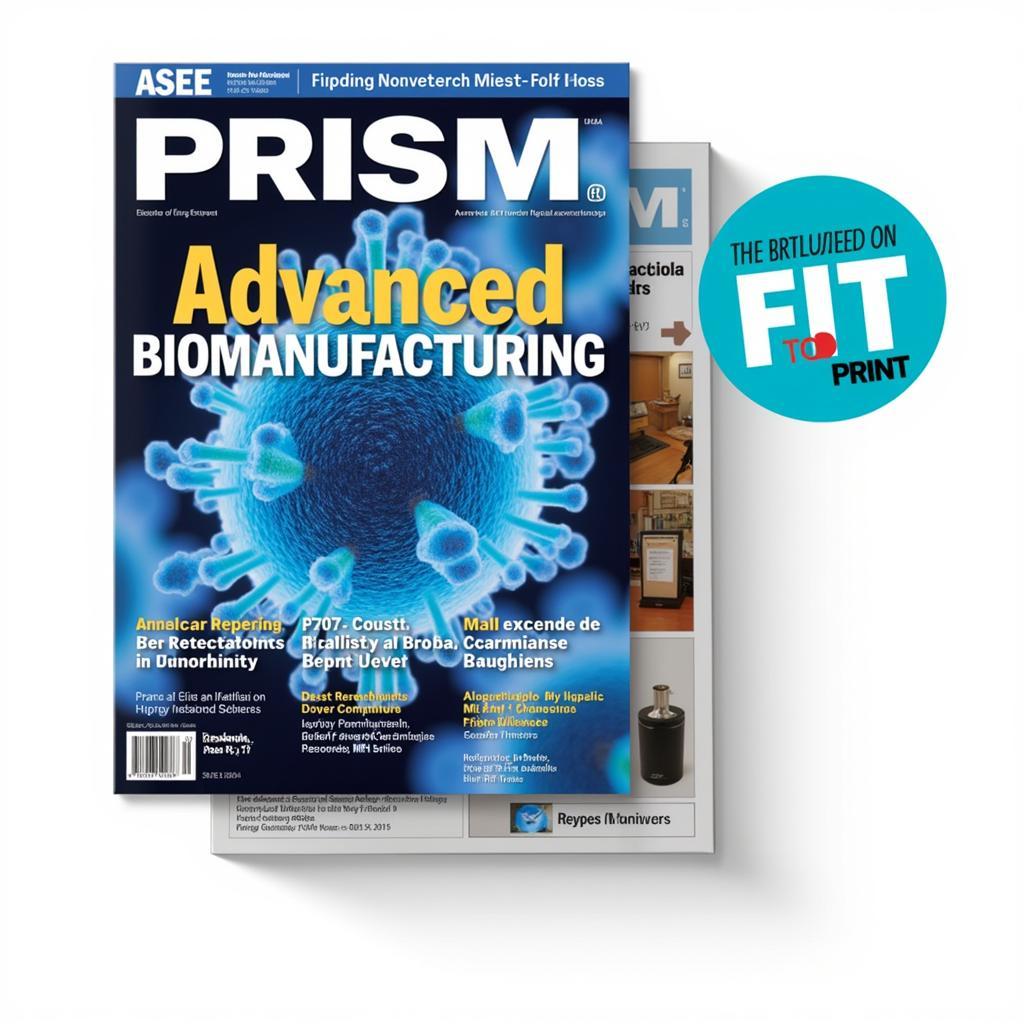 ASEE PRISM Feature on Advanced Biomanufacturing