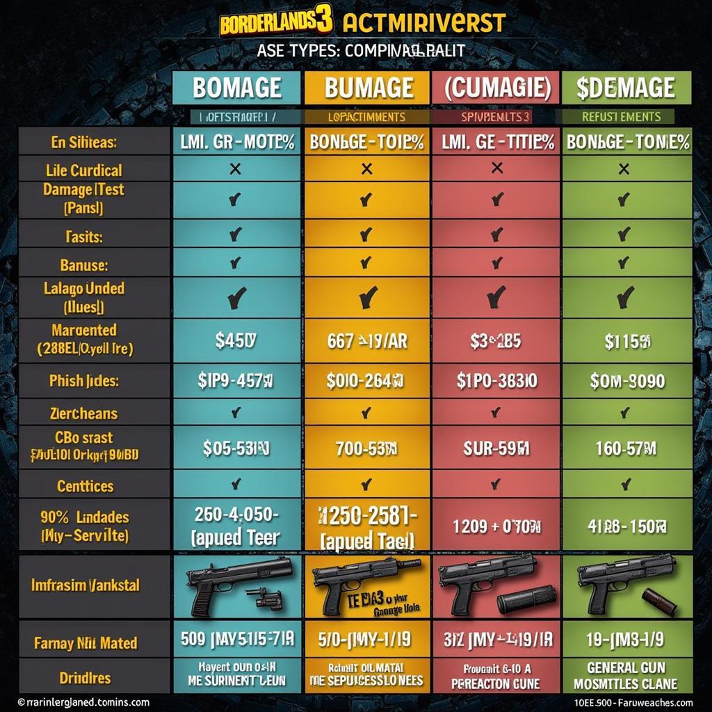 Borderlands 3 ASE Anointment Comparison