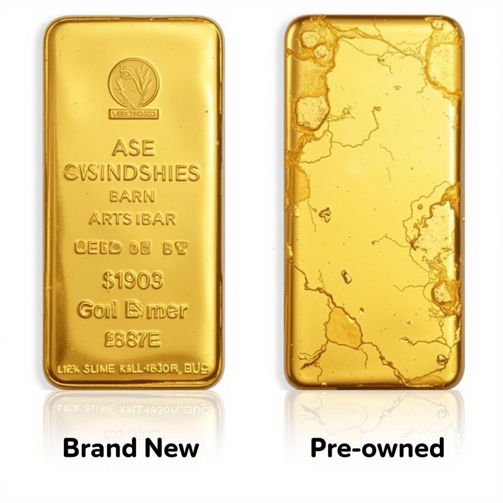 Comparing Ase Gold Bars - New vs. Used