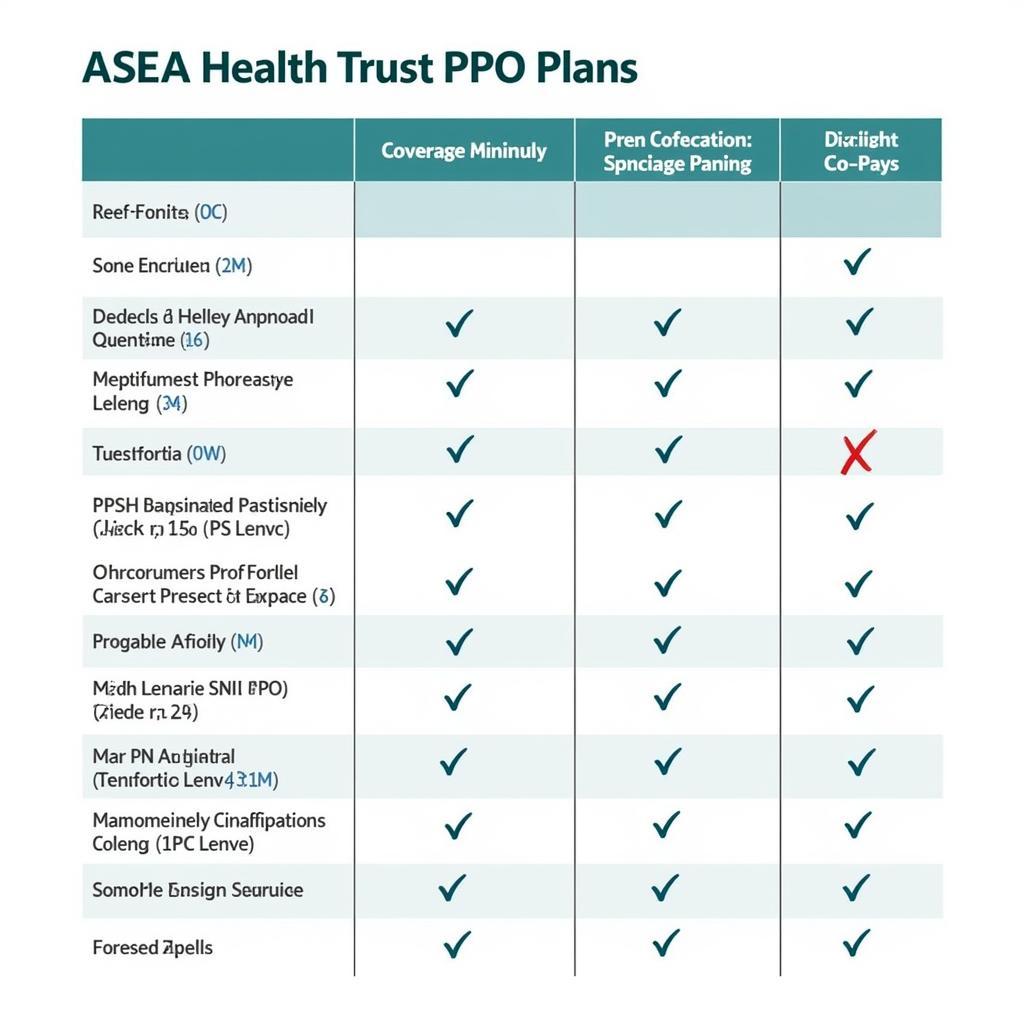 Comparing ASEA Health Trust PPO Plans