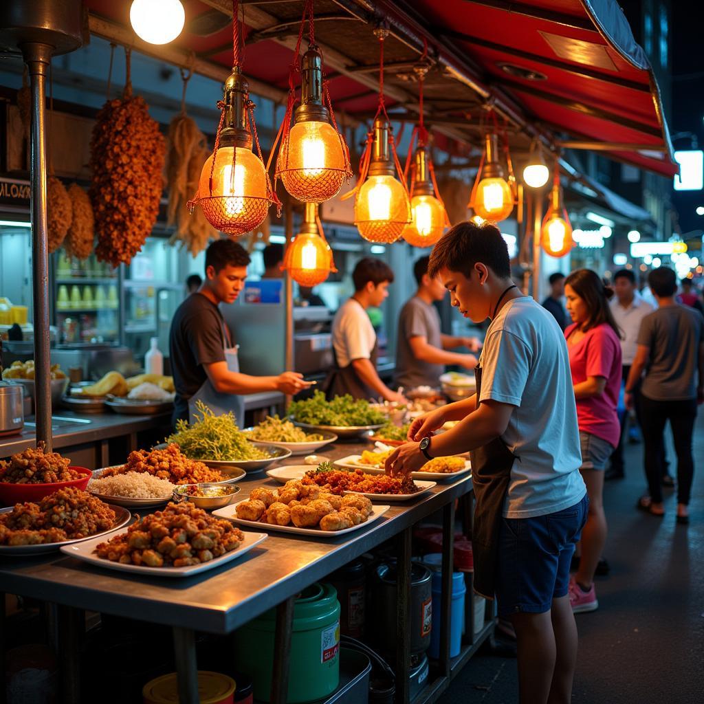 Enjoying Street Food in Bangkok