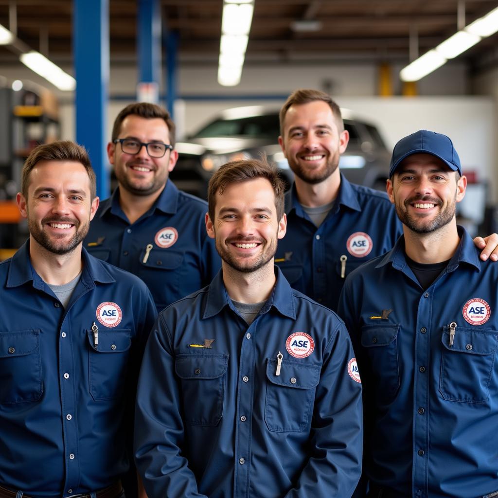 Group of ASE Certified Mechanics