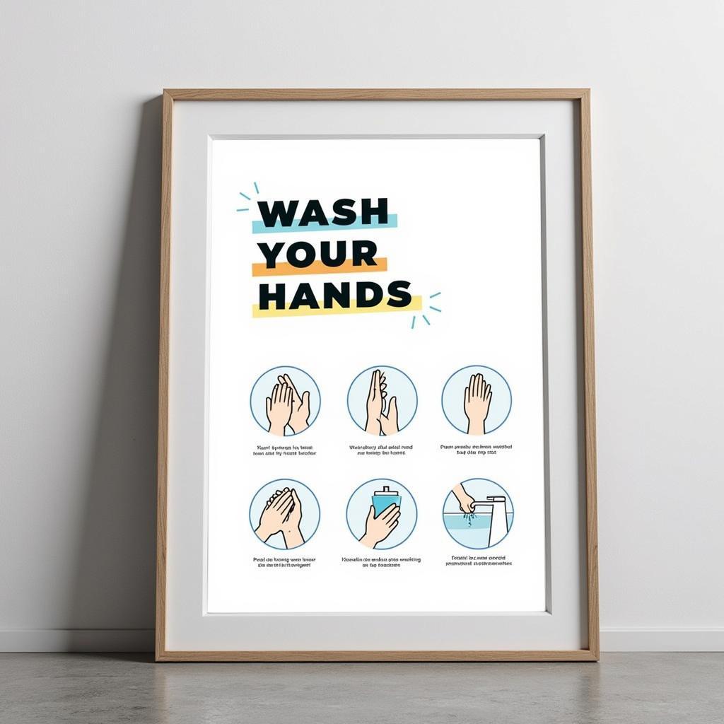 Handwashing Poster for Public Spaces