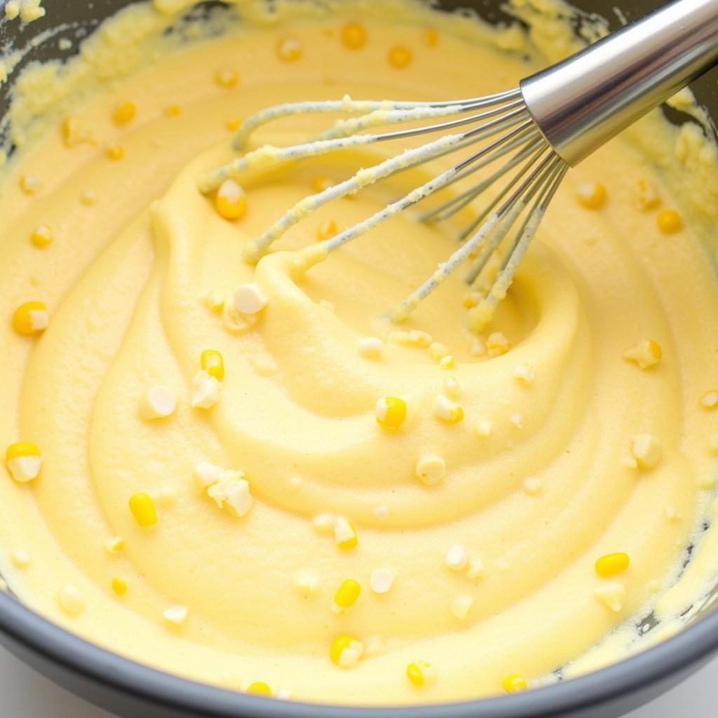 Preparing Pan de Elote Batter