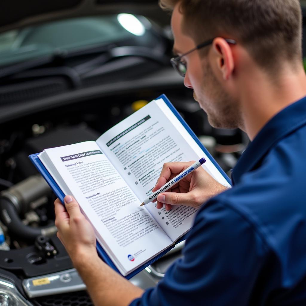 Mechanic Studying ASE Certification Exam Manual