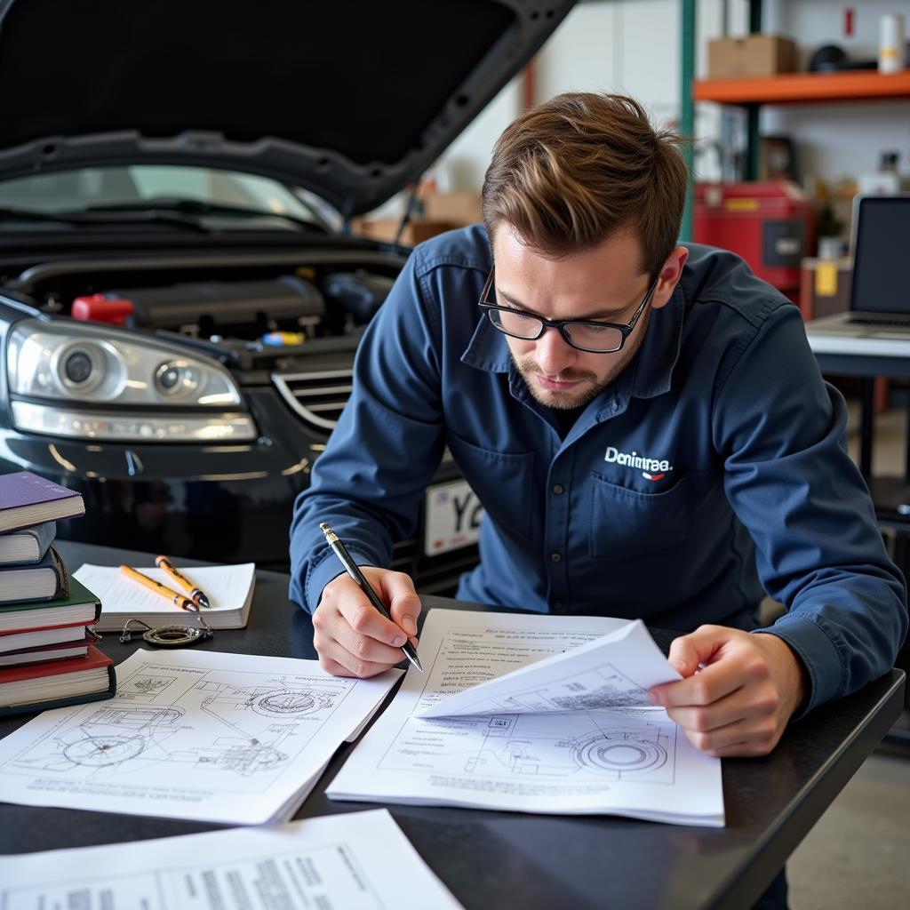 Mechanic Studying for ASE Exam