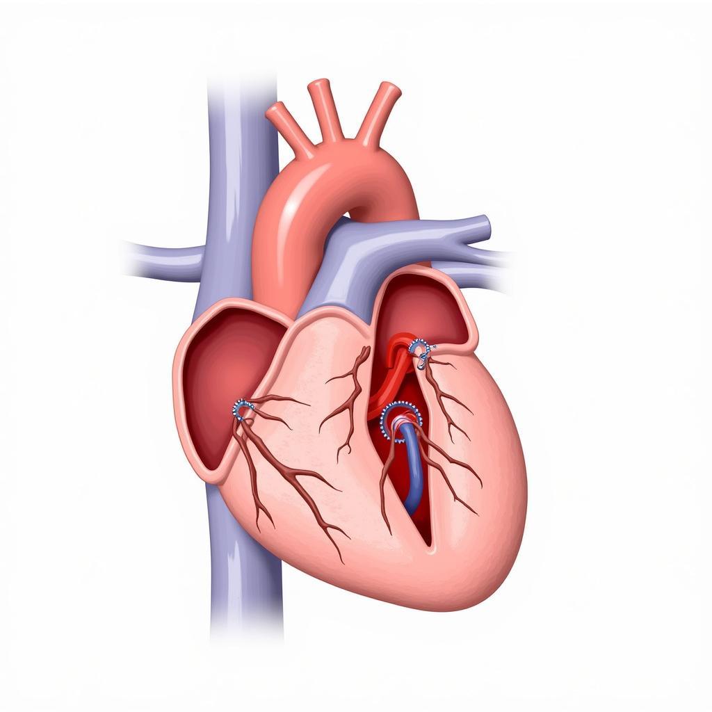 Diagram of Mitral Valve Stenosis