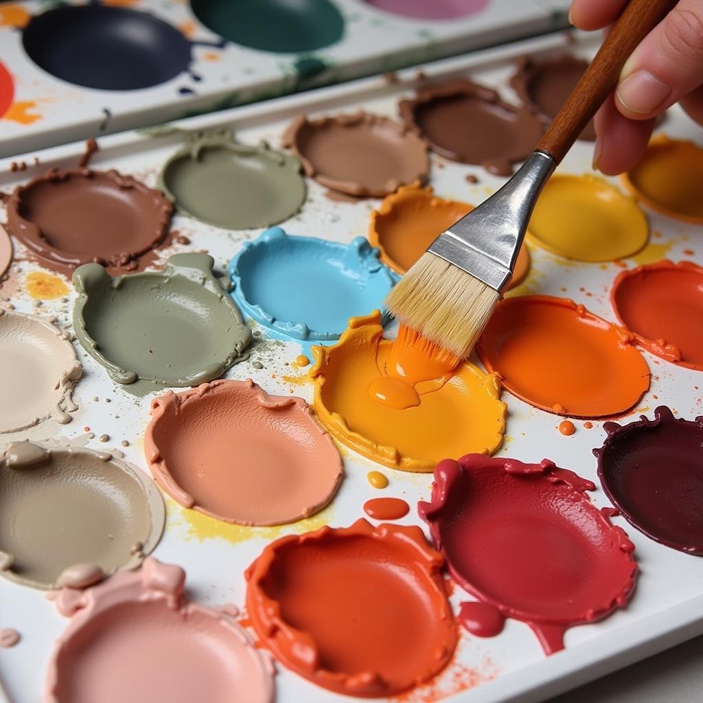 Mixing Skin Tones with Paint