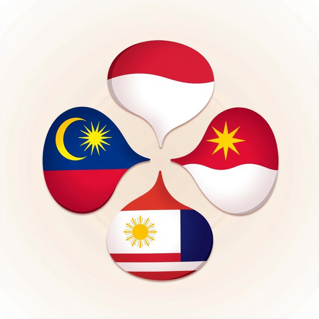 Flags of the Five Founding ASEAN Members