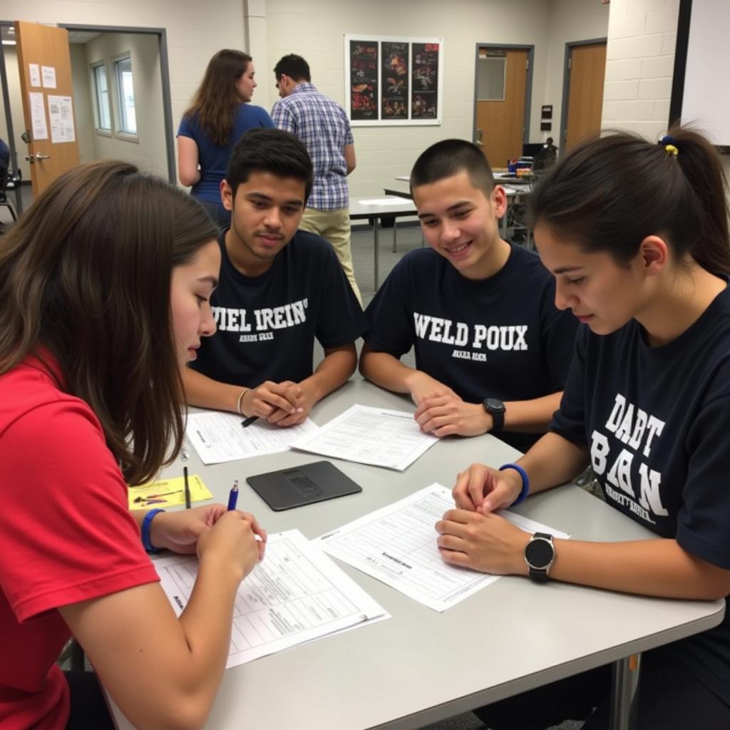 Preparing for ASE Exam in Eugene: Group study session for ASE exam.