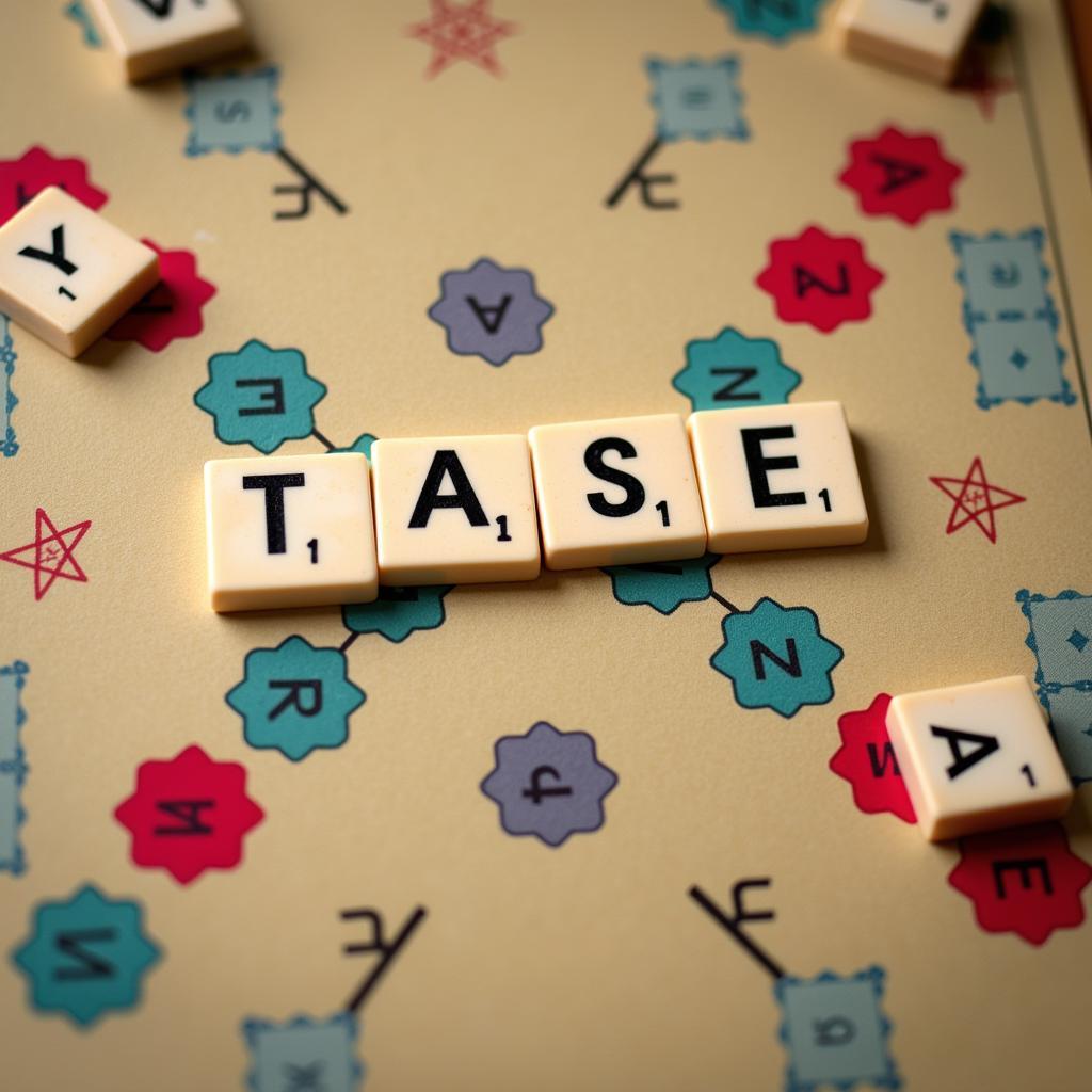 Playing Scrabble with the word "tase".