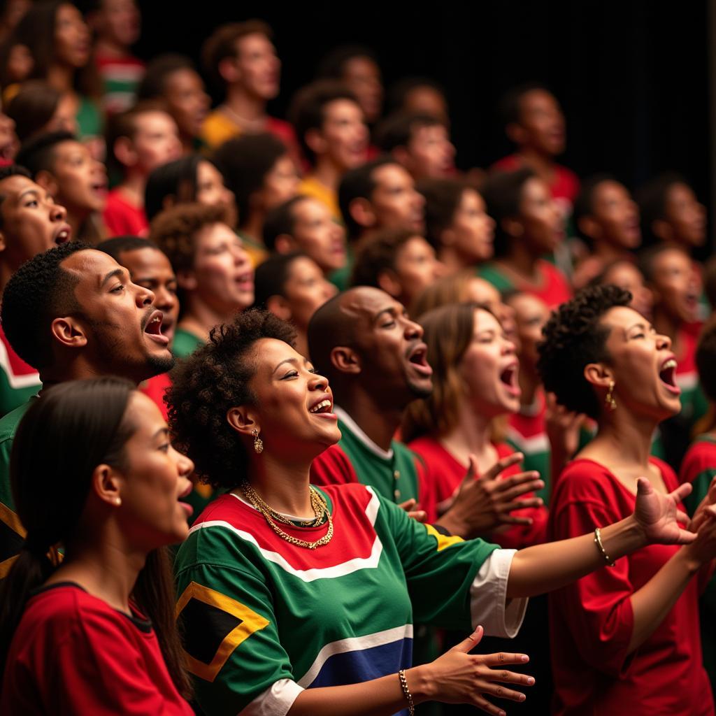 South African Gospel Choir in Worship