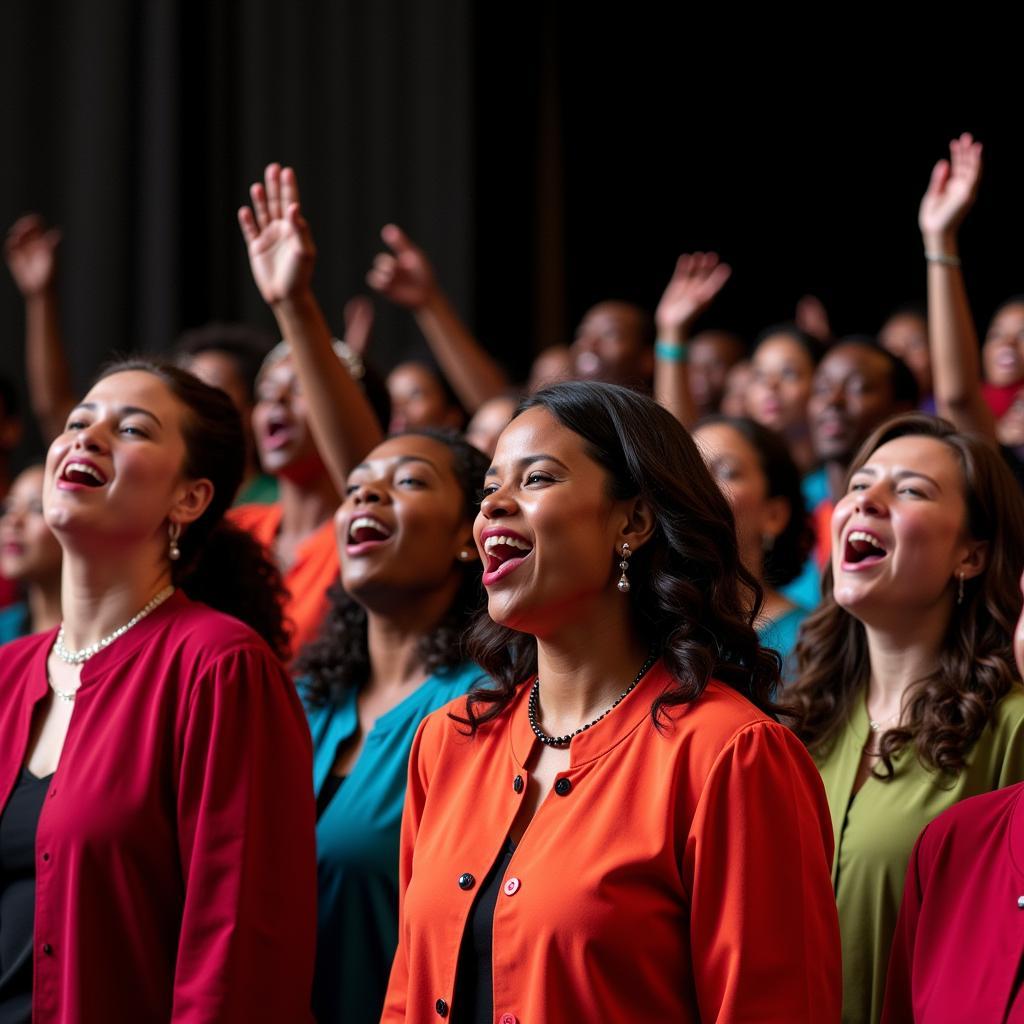 South African Gospel Choir in Performance