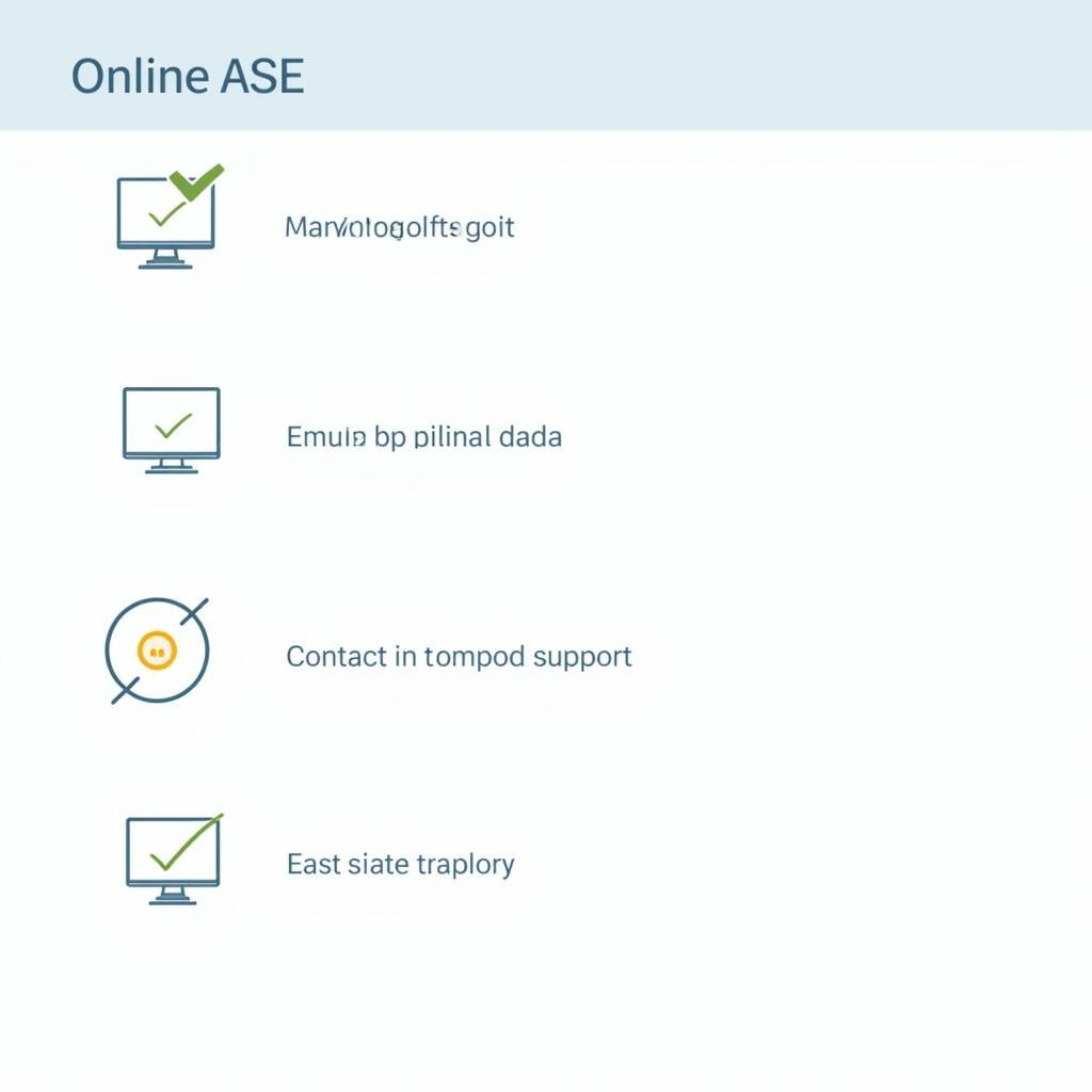 Troubleshooting ASE Online Test