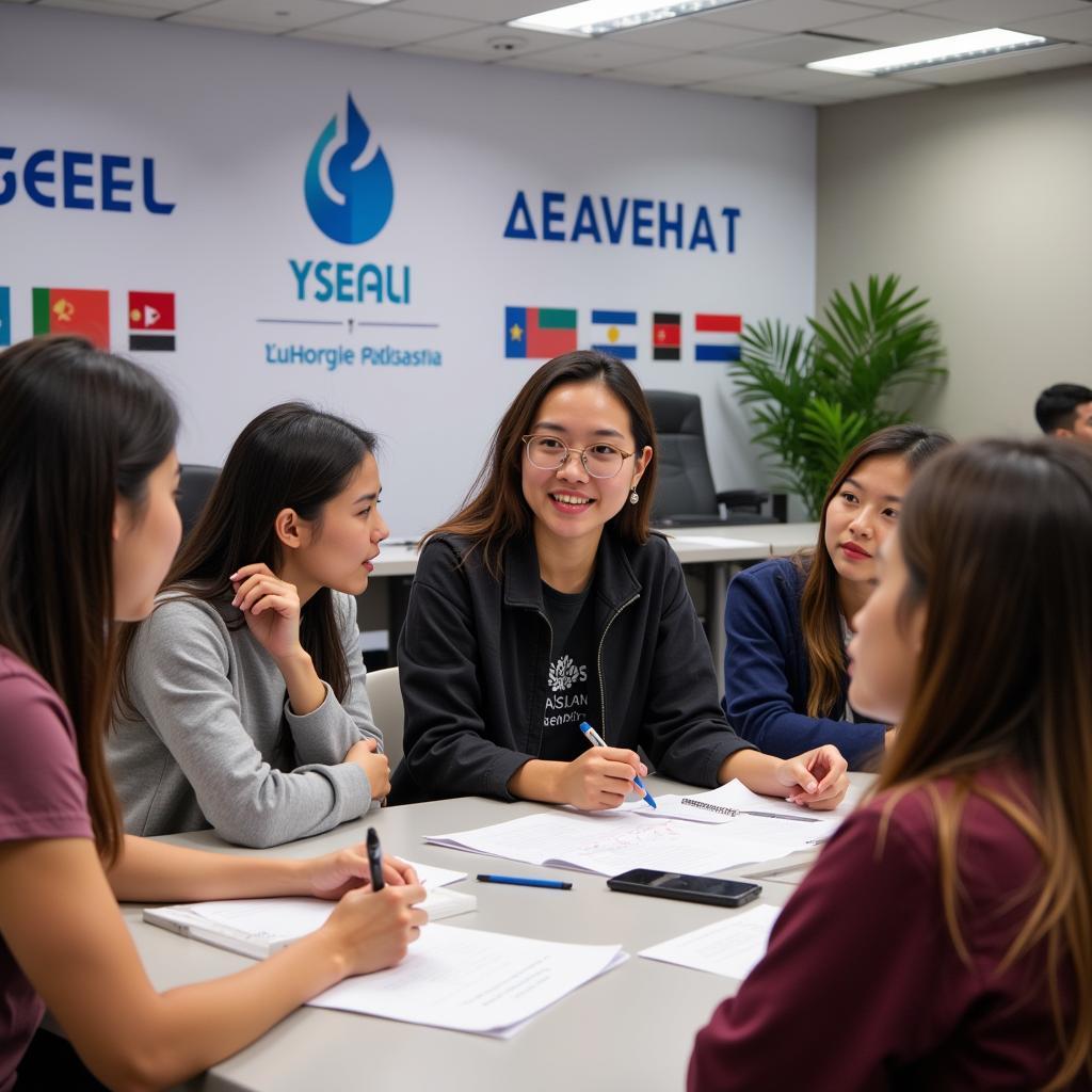 YSEALI Participants Engaging in a Collaborative Workshop